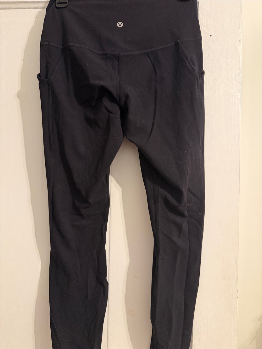 lululemon athletica Womens Black Athletic Leggings with Pockets